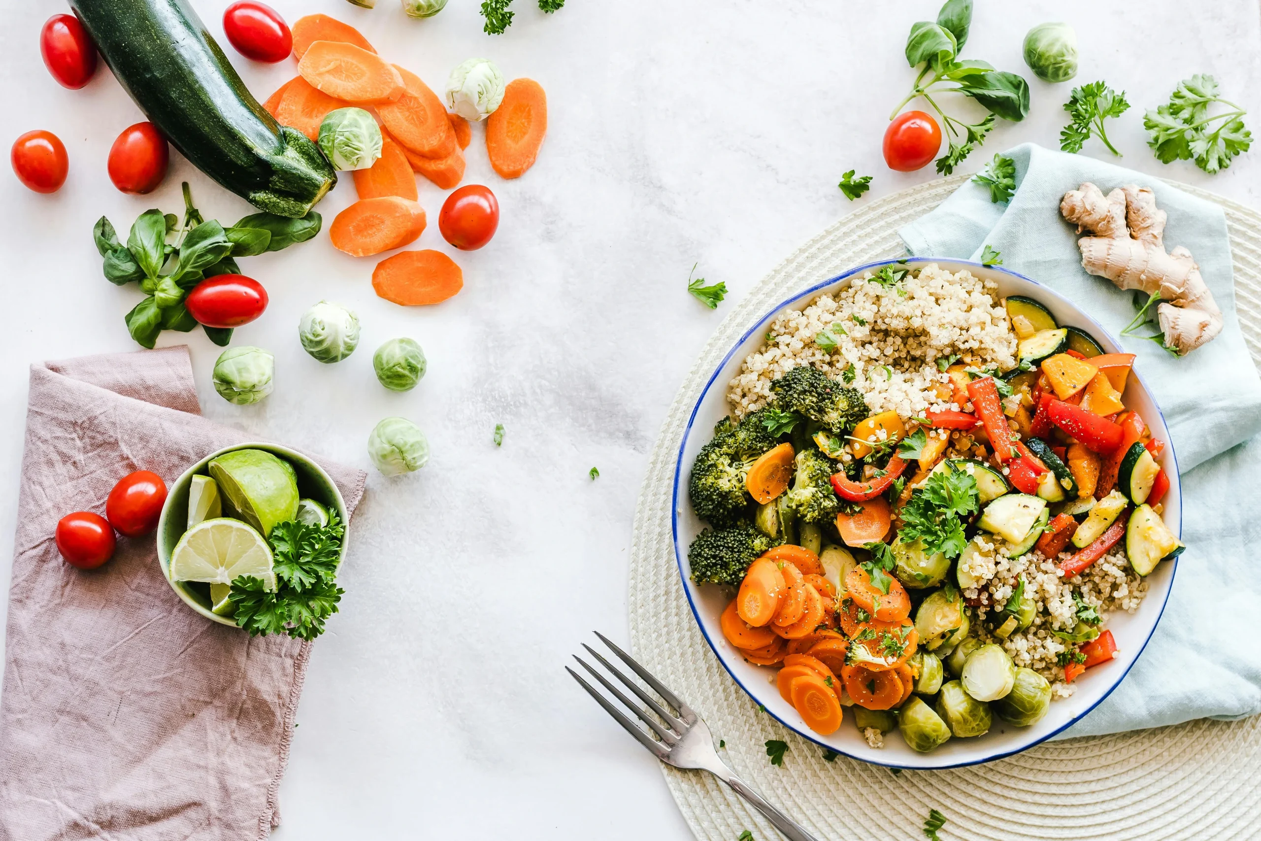 Tasty lunch options featuring salads, sandwiches, and wraps.